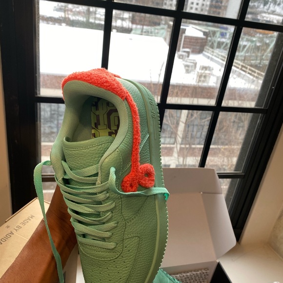 John Geiger Gf-01 peppled leather teal/orange - Picture 8 of 12